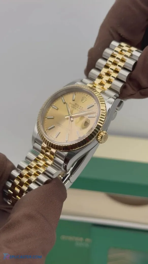 Rolex Datejust 36mm replica case side view