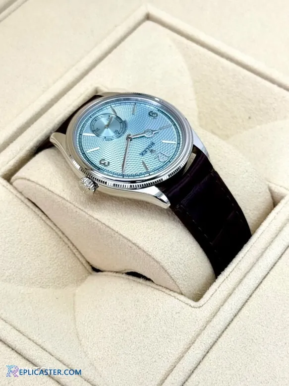 Rolex 1908 replica watch case side view