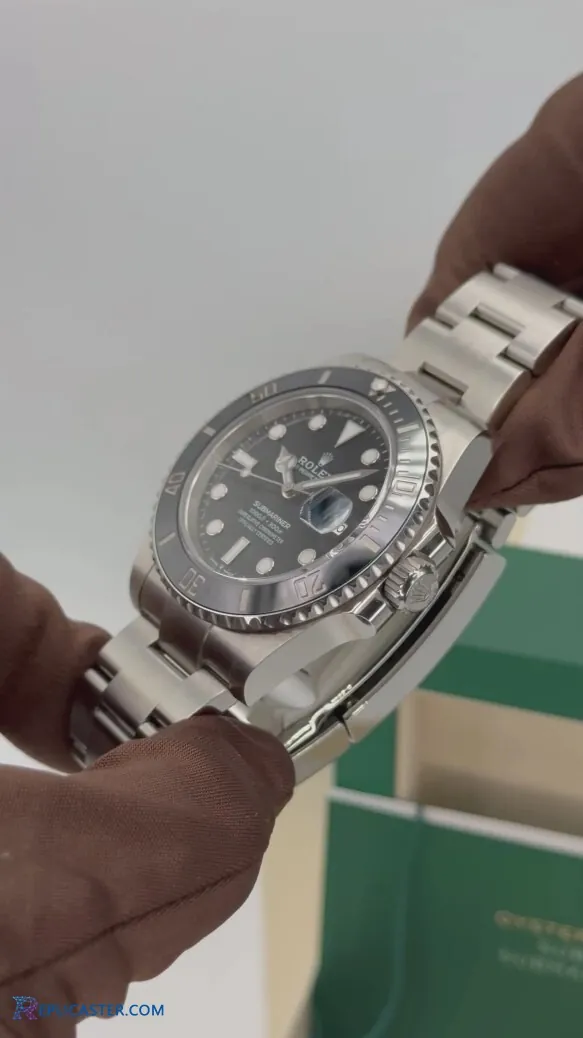 Rolex Submariner 41mm watch angle view