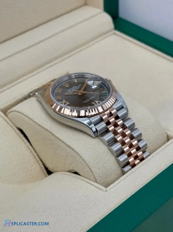 Datejust 36mm rose gold fluted bezel