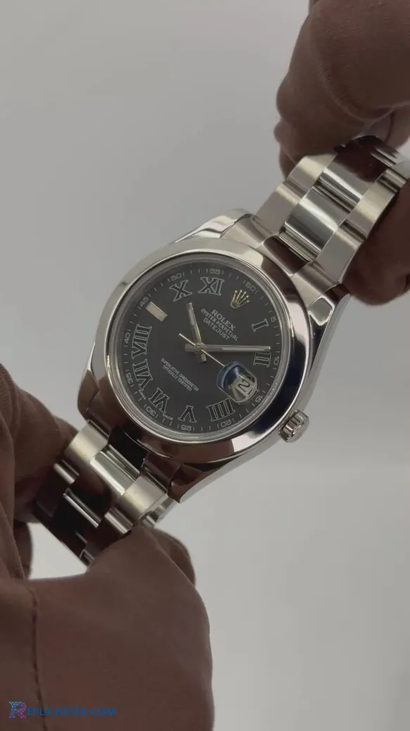 Datejust II replica watch on green cushion