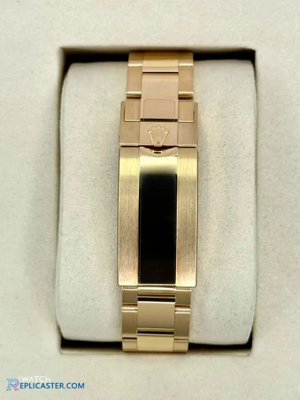 Rolex Submariner 41mm gold watch angled view