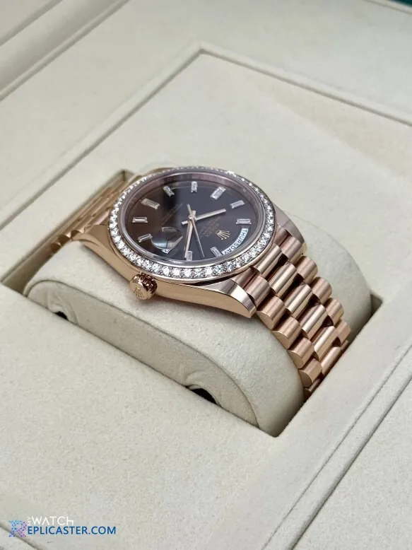 Rolex Day-Date diamond dial detail