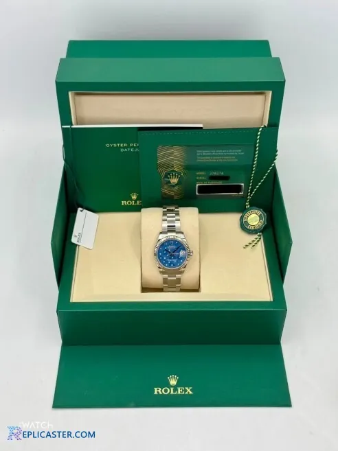 Rolex Datejust 31mm Blue Dial front view