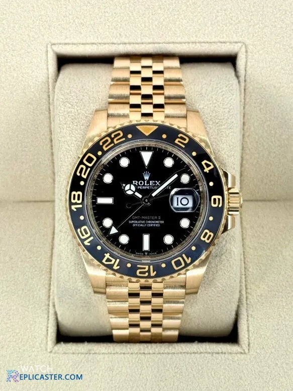 Rolex Clone watch with blue and black bezel