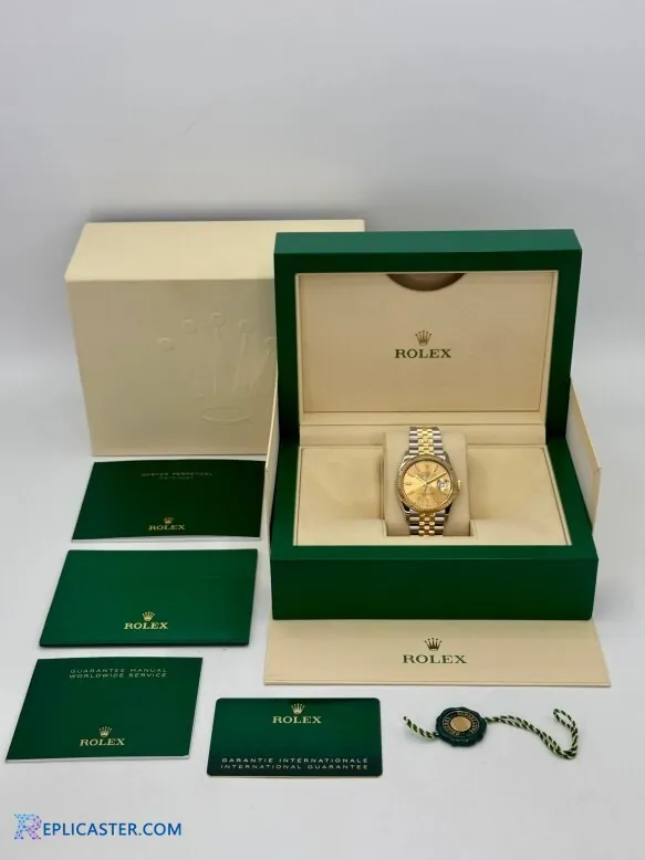 Rolex Datejust 36mm replica crown detail