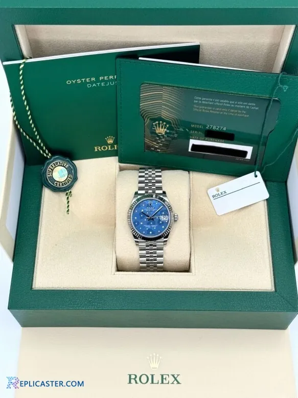 Rolex Datejust 31mm replica front view