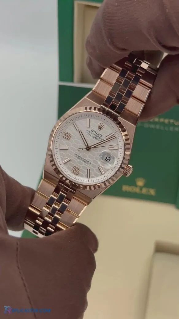 Rolex Land-Dweller 36mm replica bezel detail