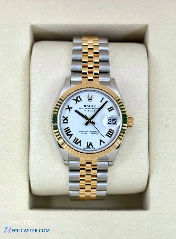 Datejust 31mm replica two-tone gold and silver