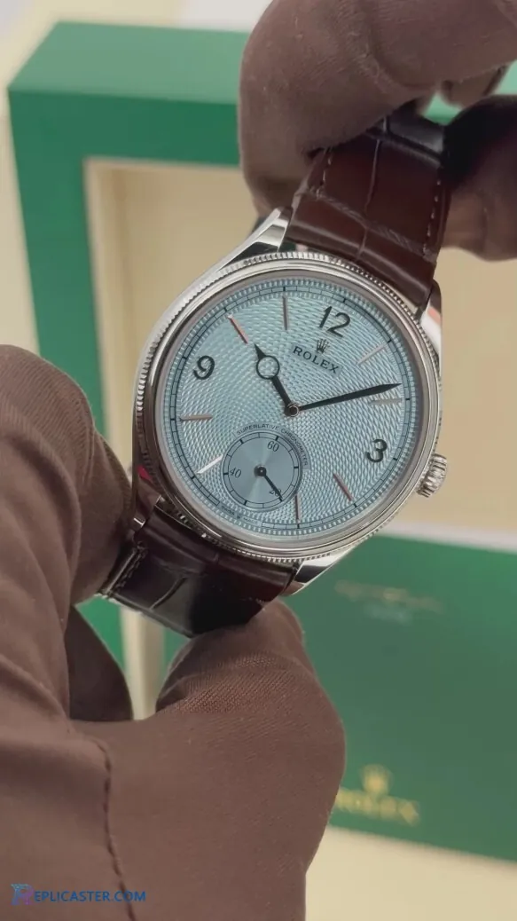 Rolex 1908 clone watch - case back view