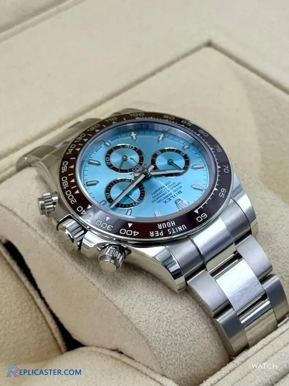Rolex Daytona 40mm replica, ice blue dial