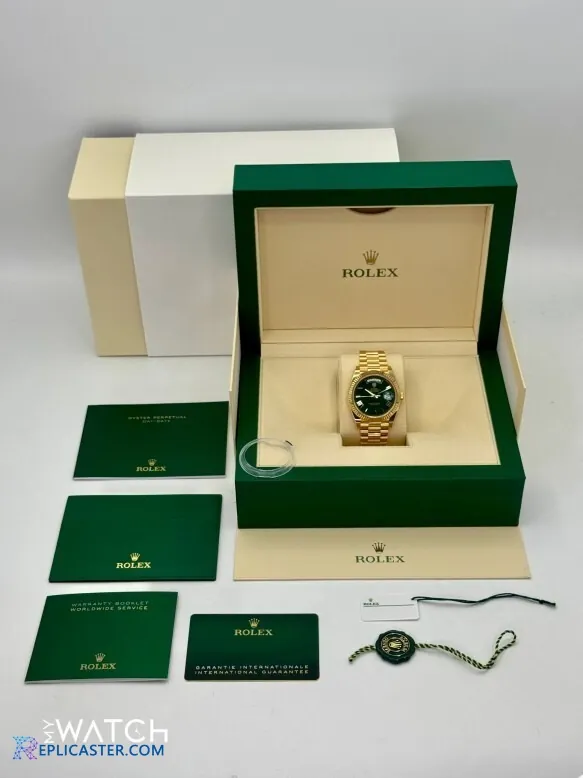 Rolex Day-Date 40mm watch angled view