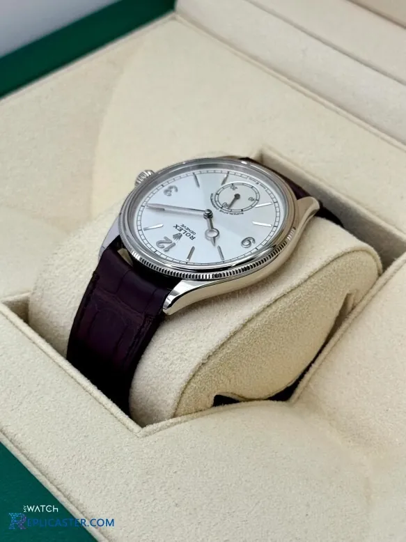 Rolex Perpetual 1908 case and crown detail