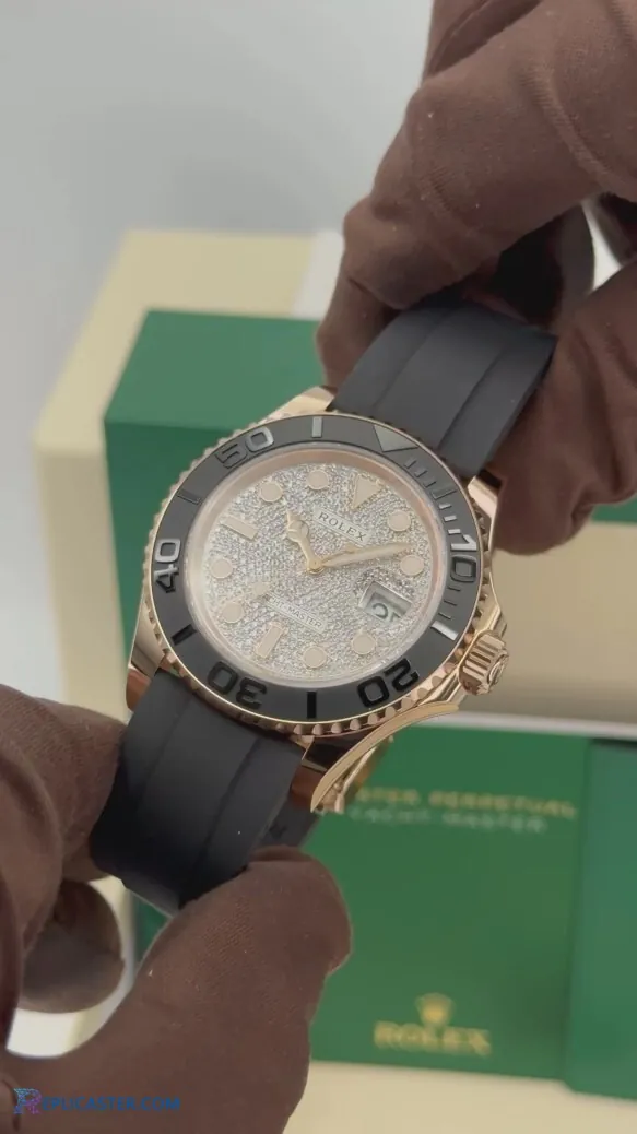Rose gold case of Rolex Yacht-Master 40mm clone