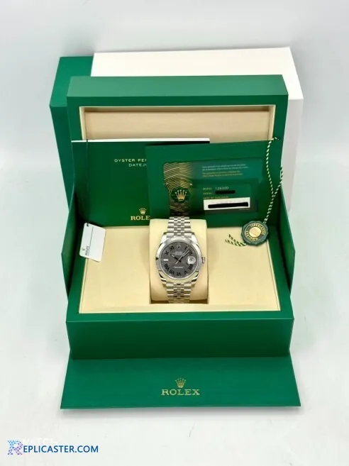 Rolex Datejust 41mm Grey Dial - Front View