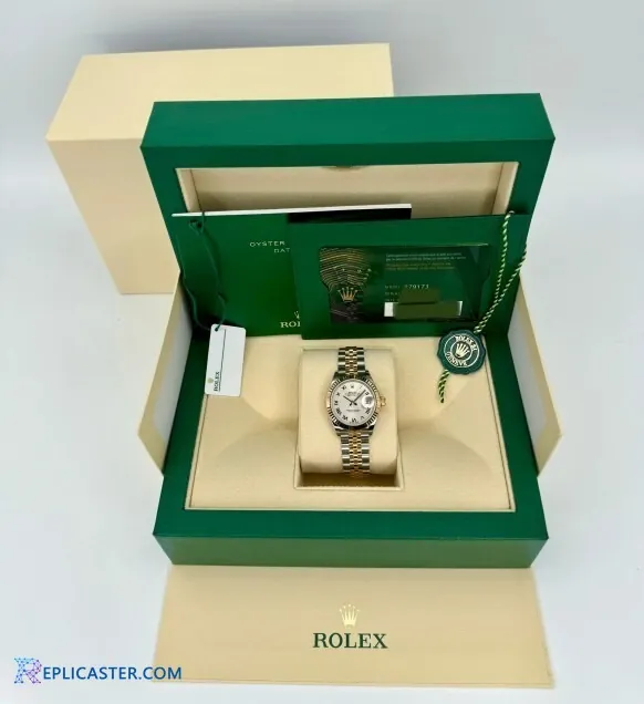 Rolex Datejust 28mm replica angled view