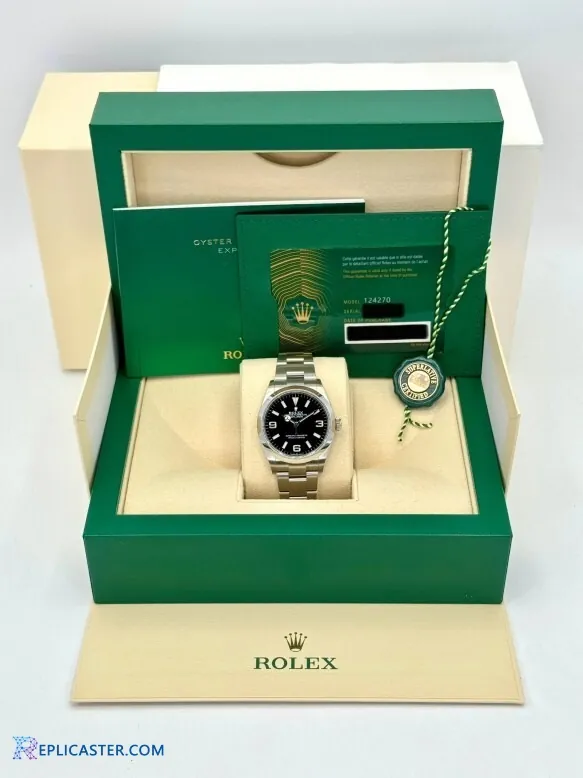 Rolex Explorer 36mm case back detail