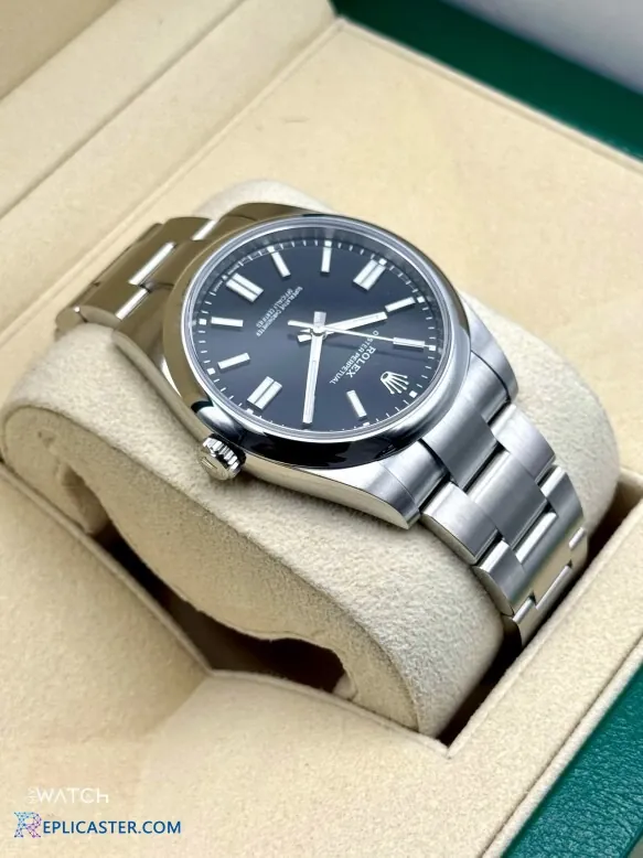 Rolex Oyster Perpetual 41mm dial close-up