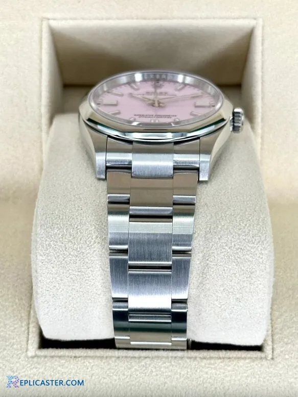 Angled view of Rolex 36mm watch