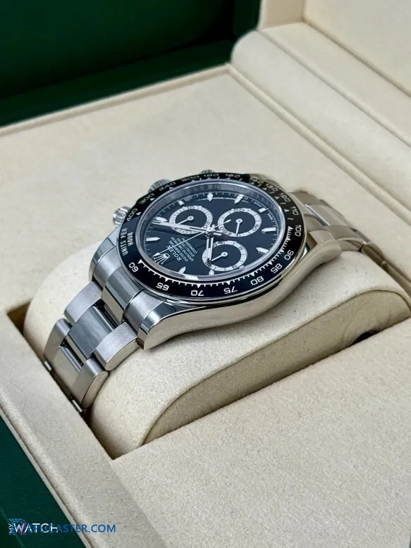Rolex Daytona 40mm case side view, stainless steel