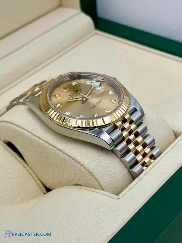 Rolex Datejust 41mm dial with diamond markers