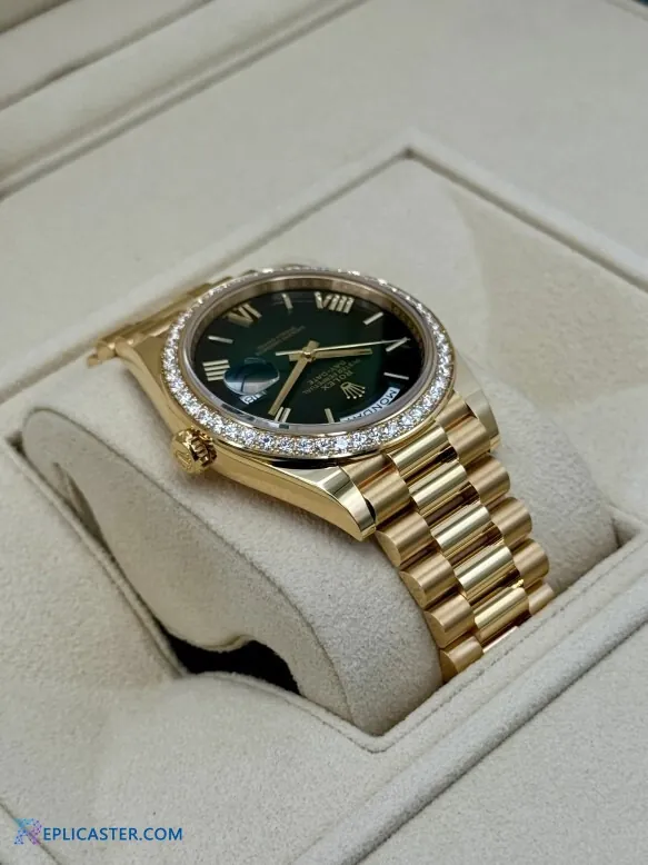 Rolex Day-Date dial with day & date display