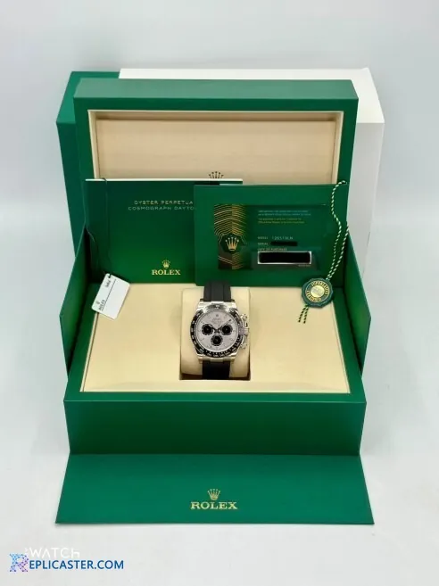 Rolex Daytona 40mm Clone Silver Ghost #197 - Front View