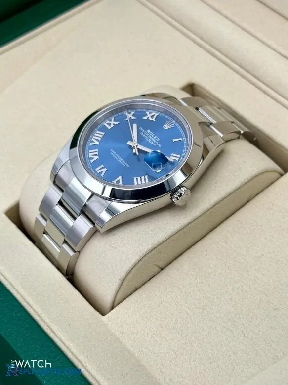 Datejust 41mm replica fluted bezel detail