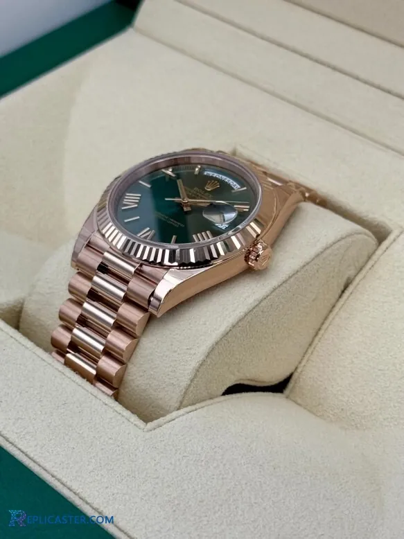 Rolex Day-Date Rose Gold Bracelet Close-up