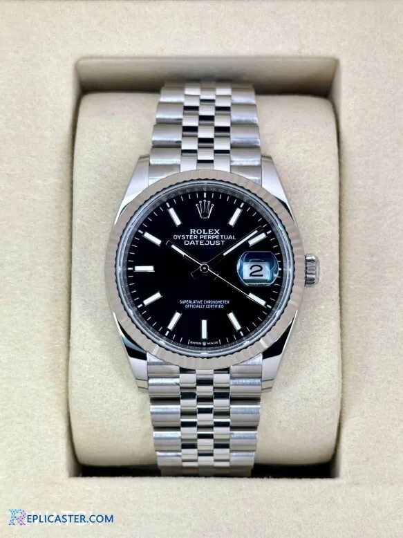 Datejust 36mm replica black dial & hands