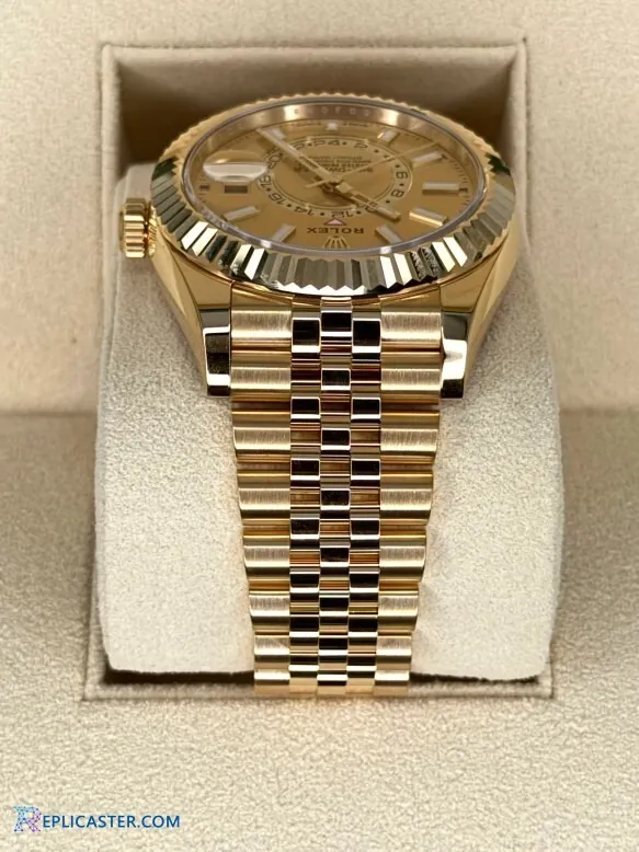 Rolex Sky-Dweller 42mm yellow gold front view