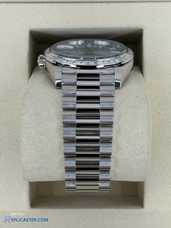 Rolex Day-Date 40mm clasp closeup