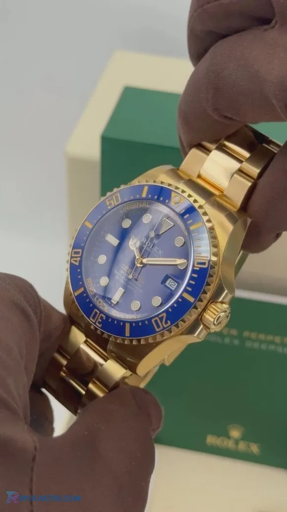Rolex Deepsea 44mm watch angled view