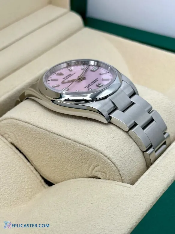 Close-up of Rolex Oyster Perpetual band links