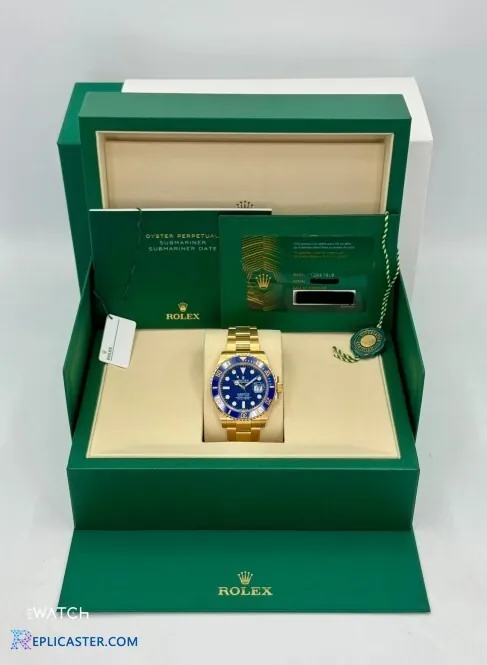 Rolex Submariner 41mm gold clone, front view