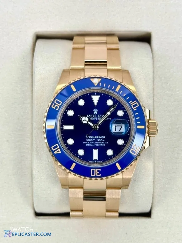 Submariner 41mm gold back of watch