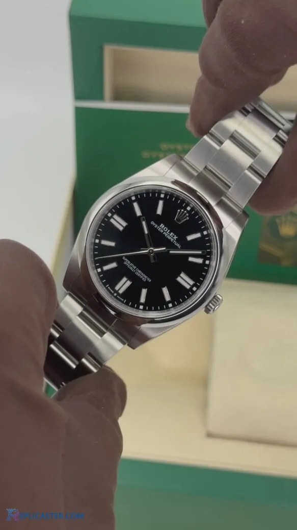 Rolex Oyster Perpetual 41mm angled view
