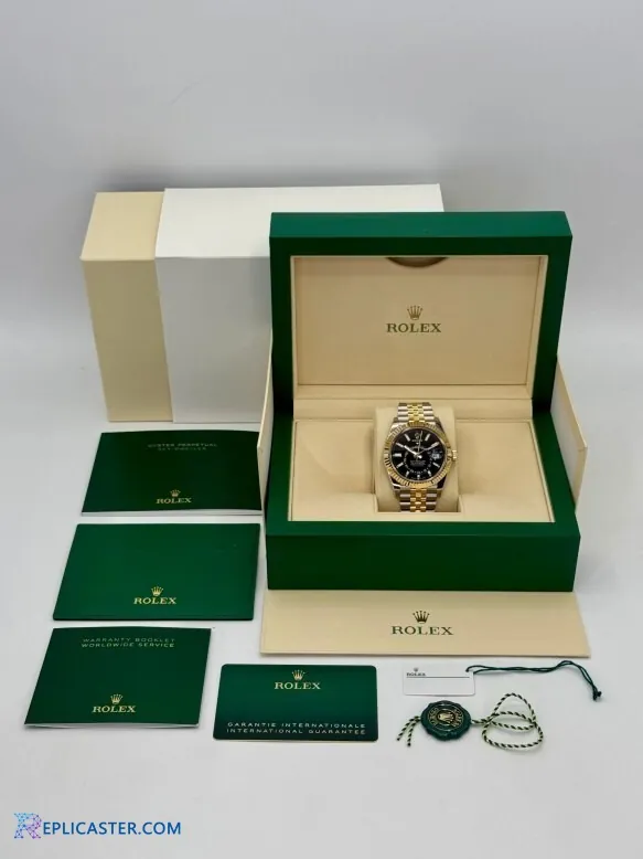 Sky-Dweller replica 904L steel & gold case