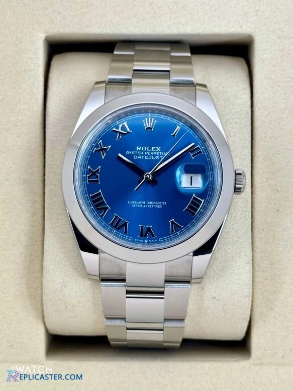 Datejust 41mm replica watch on neutral background