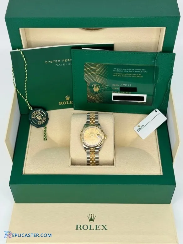 Rolex Lady Datejust 28mm replica, front view