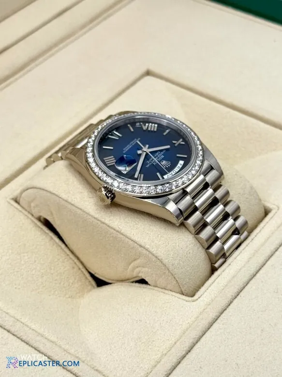 Rolex Day-Date dial with day & date display