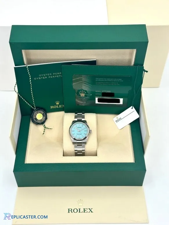 Rolex Oyster Perpetual 31mm Turquoise in box
