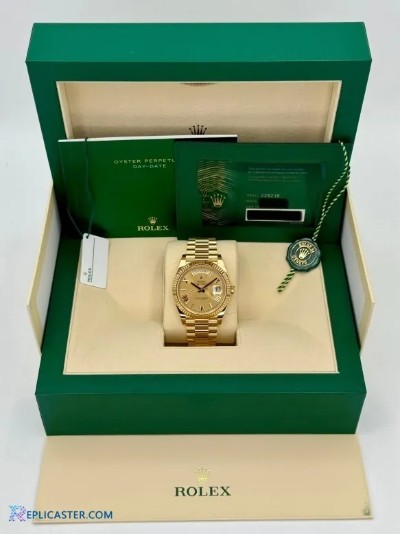 Rolex Day-Date 40mm Champagne Dial - Front View