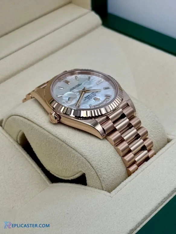 Rolex Day-Date dial with mother of pearl face