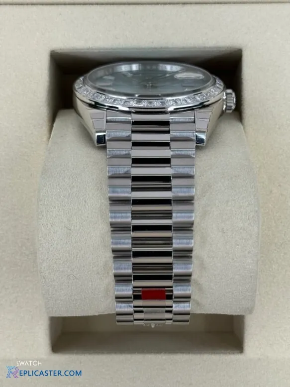 Rolex Day-Date 40mm replica, angled view