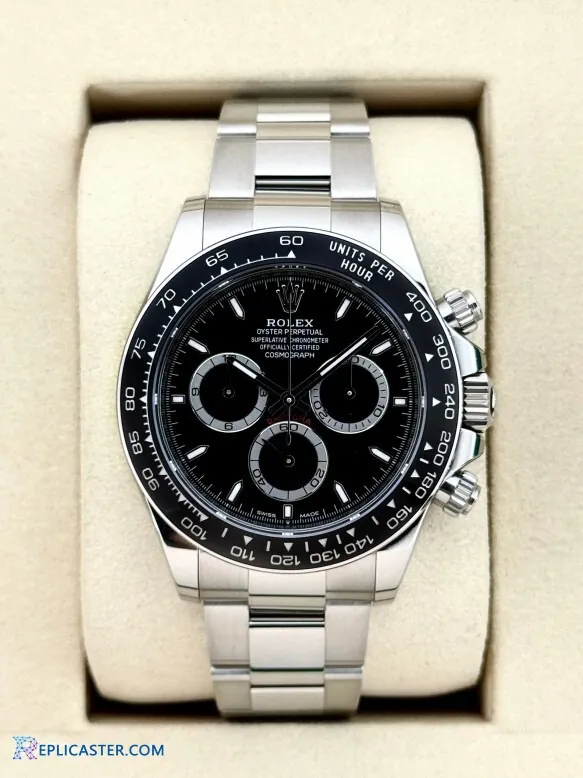 Rolex Daytona 40mm watch, full shot in box