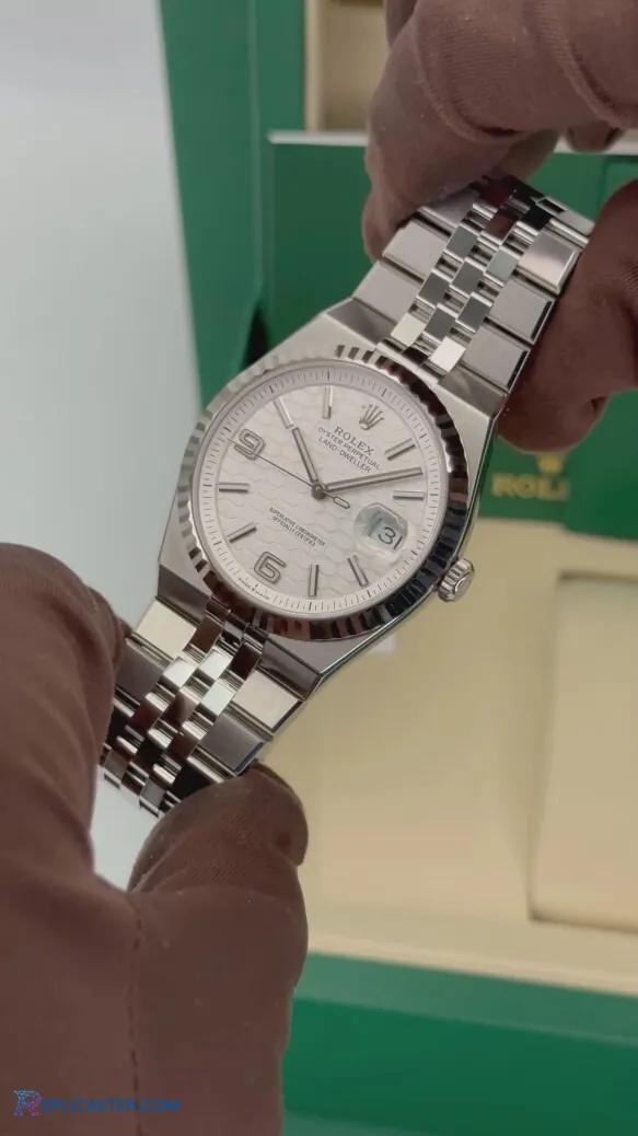 Rolex Land-Dweller 40mm watch angle view