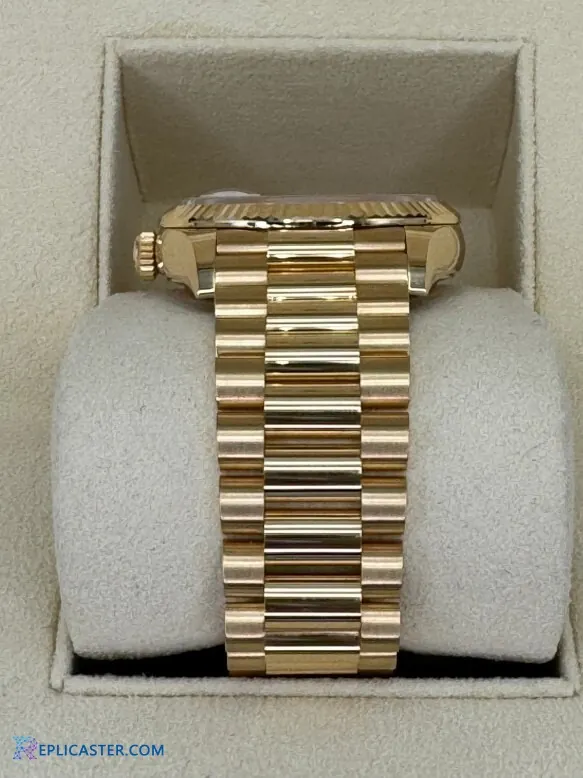 Rolex Day-Date 36mm champagne dial close-up