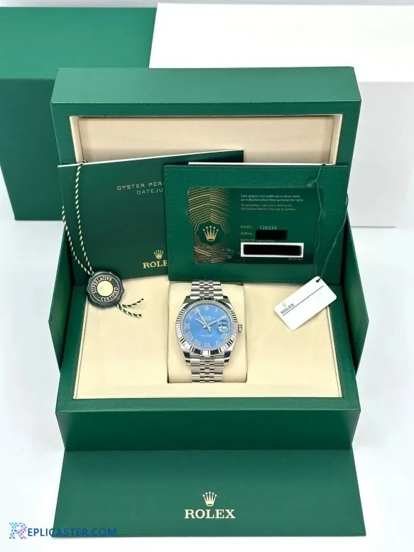 Rolex Datejust 41mm Azzurro-Blue Dial - Front View