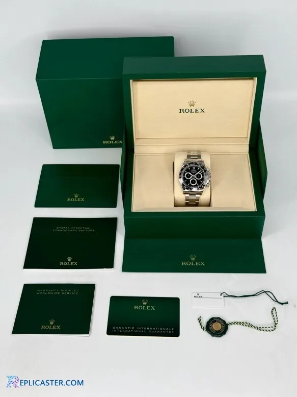 Rolex Daytona 40mm caseback detail, Swiss movement